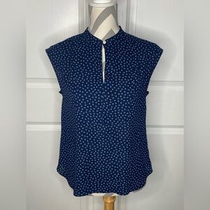 J. Crew PS Blue Floral Blouse